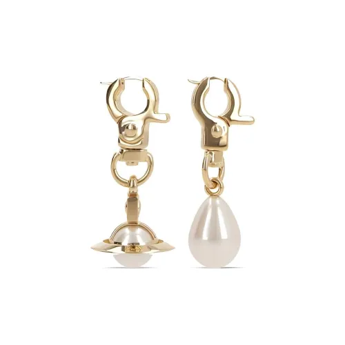 Серьги-кольца Vivienne Westwood из смолы подвески для сережек женские золото