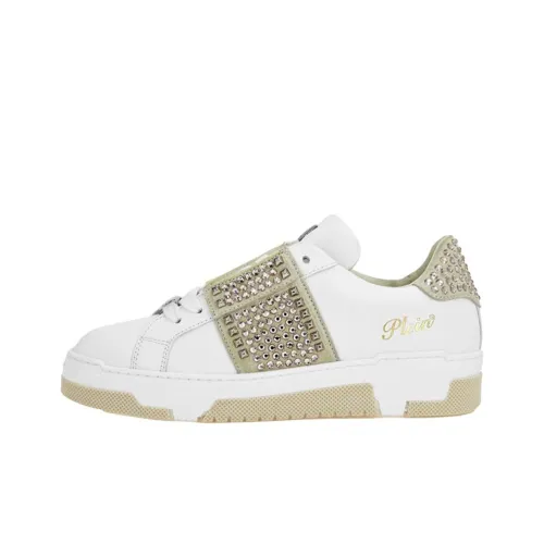 PHILIPP PLEIN Низкие кроссовки для скейтбординга унисекс белые