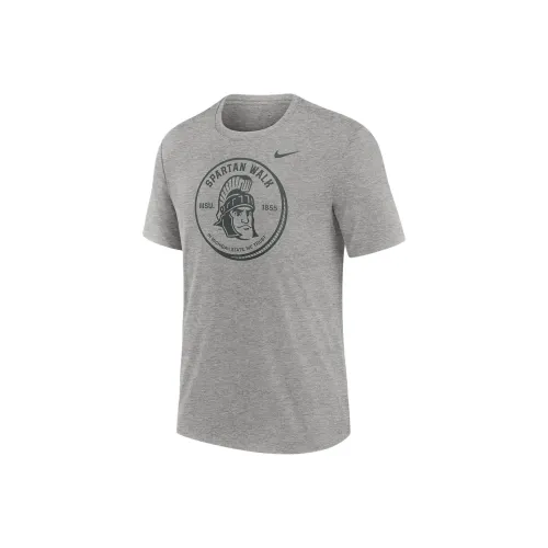 nike MichiganCollege FW24 Spartans Local Campus Time Honored TRADITION T Shirt Мужской Серый