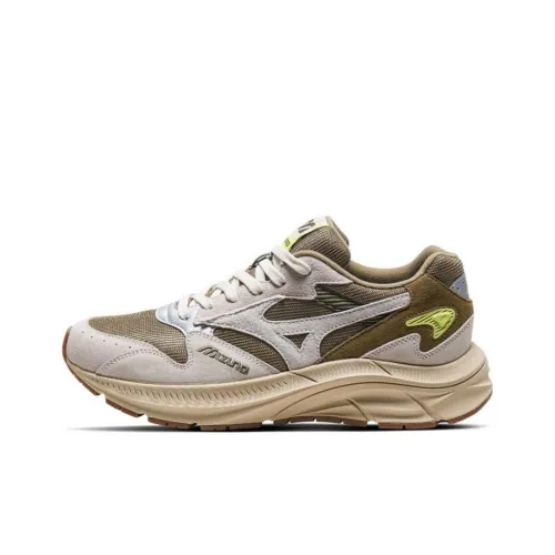 Mizuno Pi Retro Collection Беговые кроссовки Низкие Топ Гороховый Зеленый/Светло-Серый Унисекс