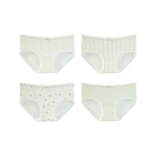 Городская красота нижнее белье бант Pure And освежающий цветочный Casual Fashion универсальный женский 4 упаковки