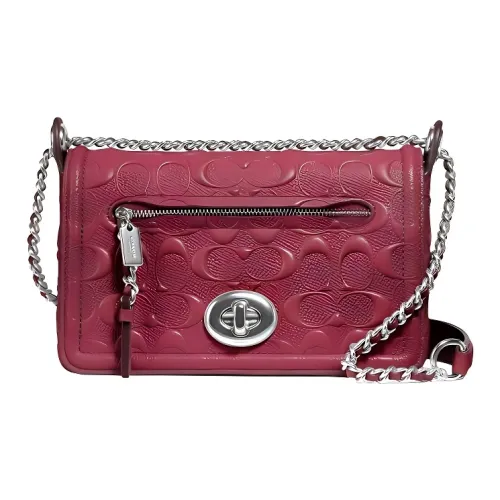 COACH Le кожаная сумка через плечо маленькая женская горячая розовая