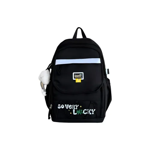 Meow In The Grass Нейлон Рюкзак Унисекс Черный Фиолетовый Желтый Хаки Зеленый Синий