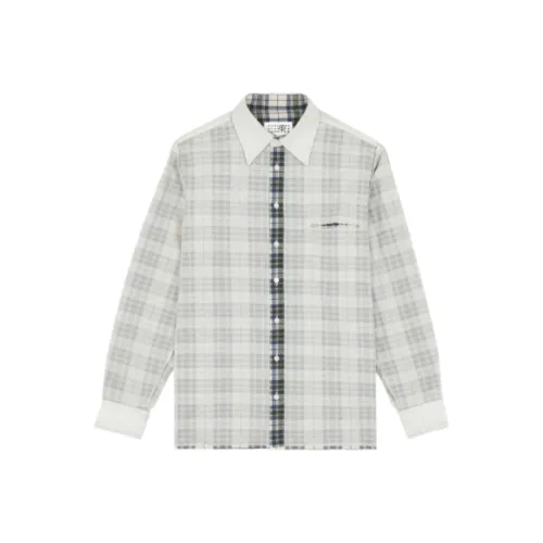 MM6 Maison Margiela совместная рубашка унисекс черный белый