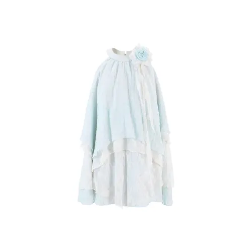 AFGGD Светло-синий Женские Платья без рукавов