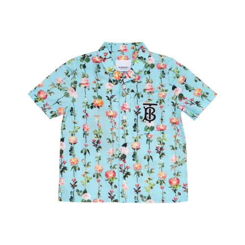 Burberry Синий/желтый Нефритовый Kids Рубашки
