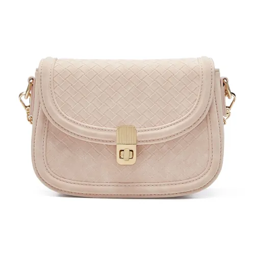 JOSINY Сумка через плечо из синтетической кожи с коровьей кожей средний размер женская нежно-розовая синяя