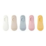 (5 пар) Молочно-белый 1 + Абрикосовый 1 + Светло-синий 1 + Розовый 1 + Желтый 1