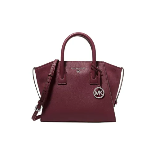 MICHAEL KORS Avril Пескоструйная кожа Сумка через плечо Сумка Маленькая Женская Бордовая