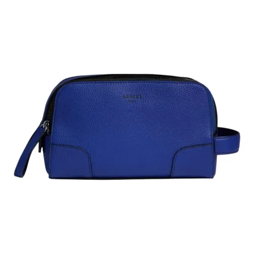 LANCEL Сумка для туалетных принадлежностей из коровьей кожи Мужская Синяя