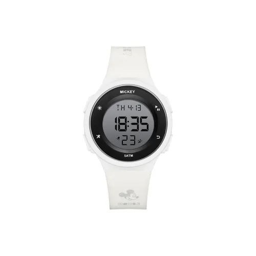 Disney Наручные часы Электронный механизм TPU ремешок Белый циферблат Унисекс