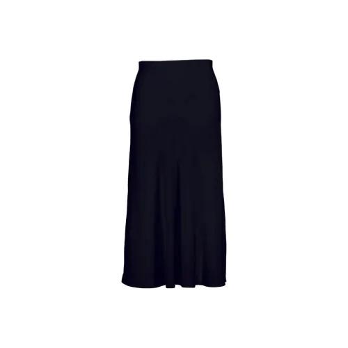 ALLUDE Морской синий Женские Повседневные длинные юбки