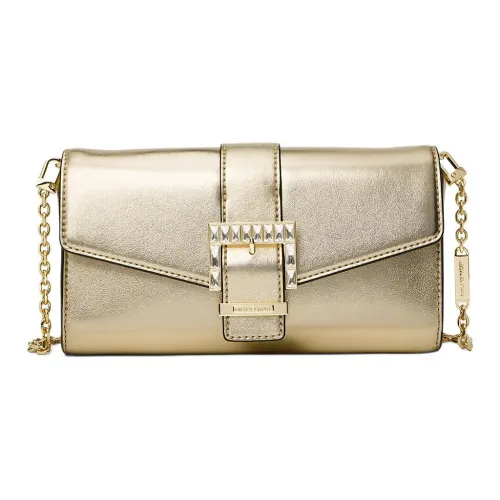 MICHAEL KORS Penelope ПУ (полиуретан) Полиуретан Одно плечо Через плечо Клатч Средний Женский Золотой