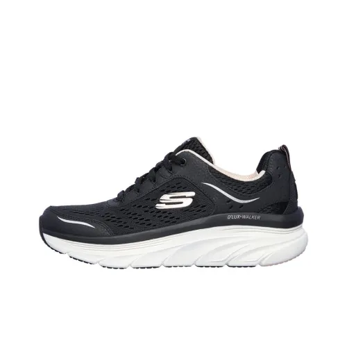 Skechers D'lux Walker Low Топ Повседневные Беговые Кроссовки Женские Черные