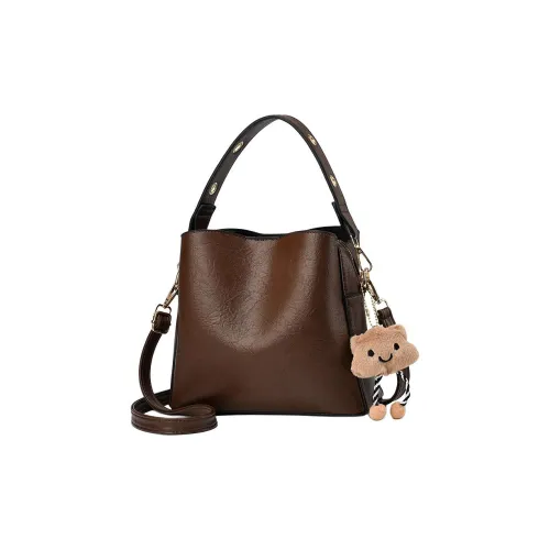 Boniu ПУ (полиуретан) Сумка через плечо Женская Кофейного цвета