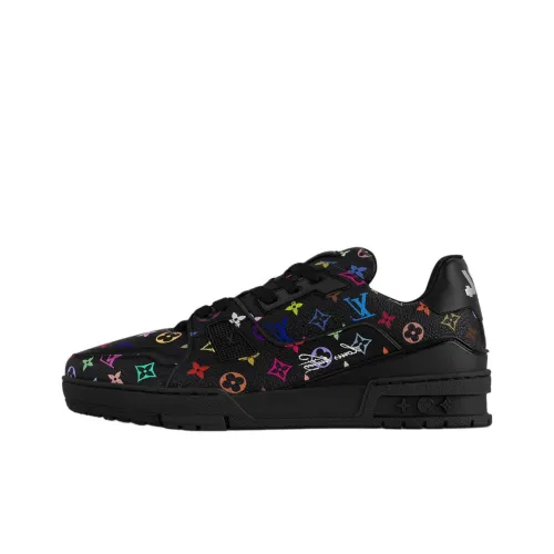 Takashi Murakami x LOUIS VUITTON Trainer Low Скейтборд Кроссовки Мужские Черные