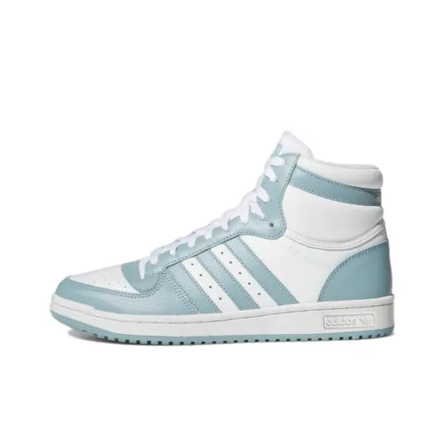 Adidas Originals TOP TEN RB Slip-resistant Abrasion-resistant High-top Skateboard Shoes Unisex Blue White Adidas Originals TOP TEN RB Противоскользящие устойчивые к истиранию высокие кеды для скейтбординга унисекс синий белый
