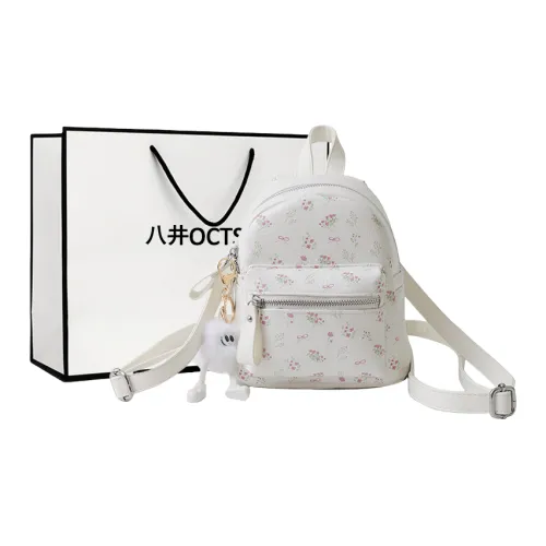 OCTSUI ПУ (полиуретан) Рюкзак Женский Белый Черный Серебряный