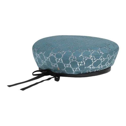 GUCCI Кожа Береты Женские Светло-Синий