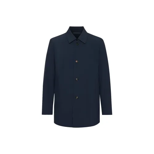 Satchi Тренчкот Мужской Темно-Синий