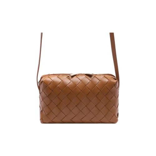 Bottega Veneta Intrecciato Овчина Сумка через плечо Мини Женские Охра