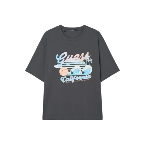 GUESS Темно-серая унисекс футболка