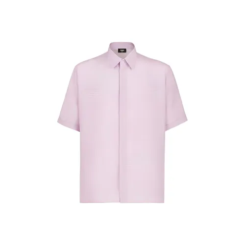 Fendi Фиолетовые Мужские Рубашки