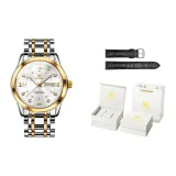 Белый кожаный ремешок + коробка