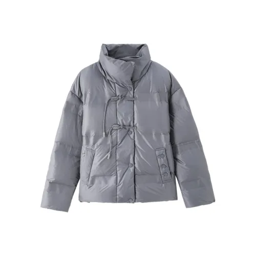 IHIMI Пуховик Женский Серый Синий