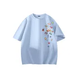 [Heavyweight 100% cotton] Ледниковый синий (Этикетка на левом плече)