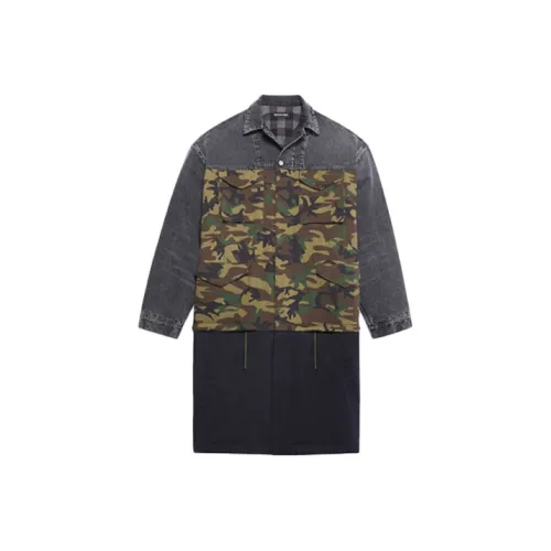 Balenciaga Тренчкот Мужской Камуфляж