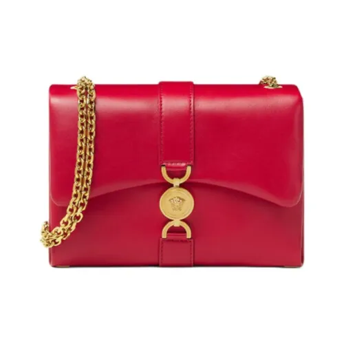 VERSACE Lambskin Сумка через плечо Женская Красная