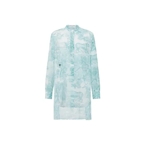 DIOR DIORIVIERA FW25 DIORIVIERA Длинная блуза Рубашка Женская Ландыш Зеленый