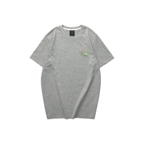 Skechers Colorful T-Shirt Унисекс Средний Фотиния Серый