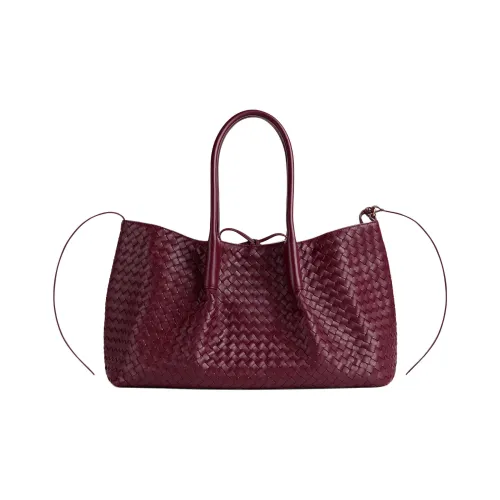 Bottega Veneta Intrecciato Телячья кожа Сумка Женские Barolo Красный