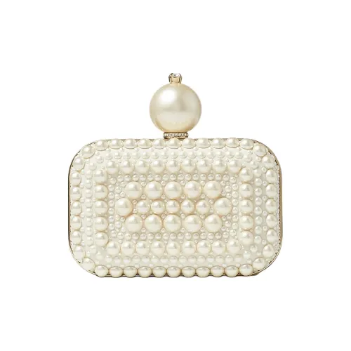 Jimmy Choo Замша Одно плечо Через плечо Клатч Женские Кремовый