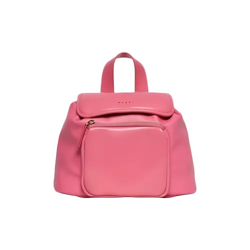 MARNI Рюкзак из искусственной кожи женский розовый