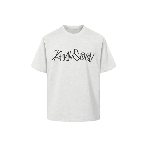 KHIAN SOON Светло-серые Женские Т-рубашки