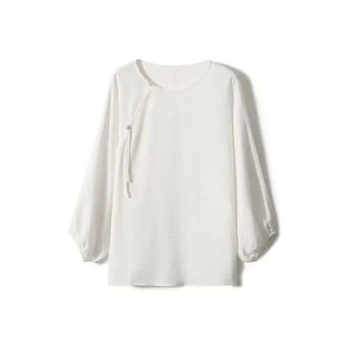 SONDR Шифон Рубашка Женская Белая