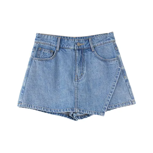 ELLE Джинсовые шорты женские, цвет синий