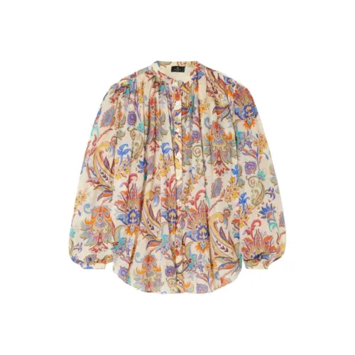 ETRO Женские Рубашки Кремового Цвета