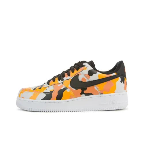 Nike Air Force 1 Slip Resistant Амортизация Устойчивость к износу Низкий топ Скейтбординг Кроссовки Унисекс Желтый
