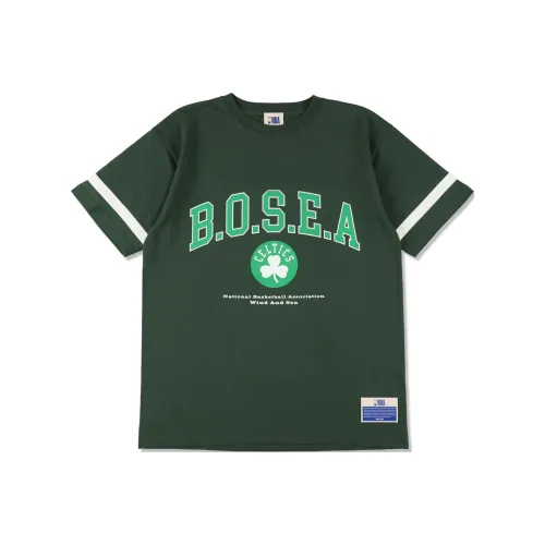 NBA x WIND AND SEA FW24 Бостон X WDS T-Shirt Унисекс Зеленый