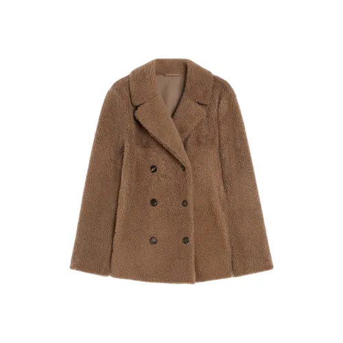 MaxMara Вельвет Feel Пальто Женское CAMEL