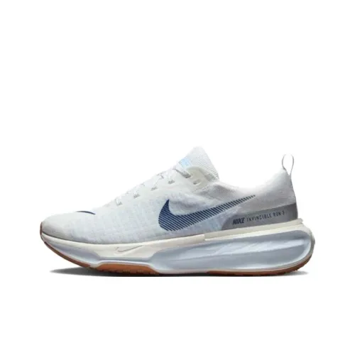 Nike ZoomX Invincible Run 3 Беговые кроссовки Низкий Топ Белый/Синий Мужской