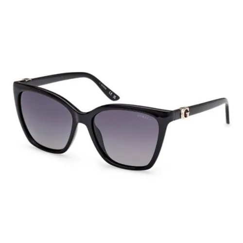 GUESS Ацетат Квадратные Солнцезащитные Очки Женские Черные
