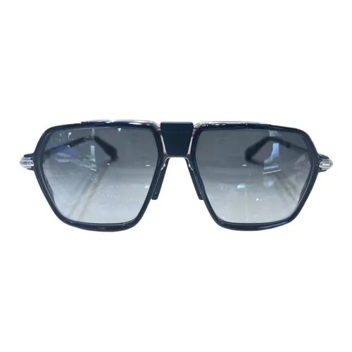 Chrome Hearts Пластина And Металл Нерегулярная форма Солнцезащитные очки Унисекс Серебряный