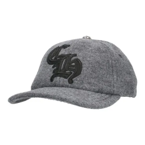 Chrome Hearts Кожа Кепки Унисекс Серый