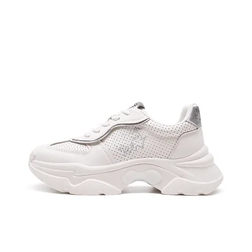 RHYTHM OF JOY визуально увеличивает рост Низкий топ Толстая подошва Кроссовки Женские