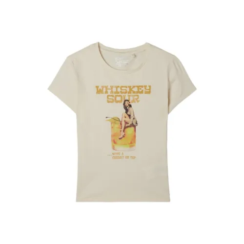 GUESS Бежевые Женские Футболки